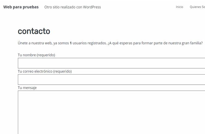 Shortcode para mostrar los usuarios registrados tiene tu web