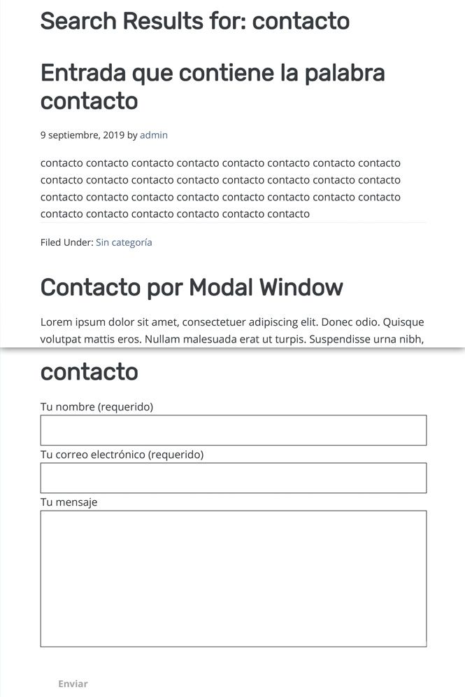 Excluir las páginas de la búsqueda de WordPress