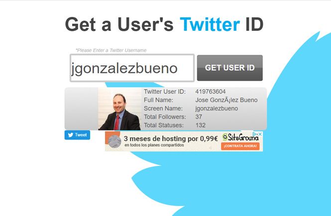 Cómo saber tu ID para insertar un botón de retweet en tus artículos